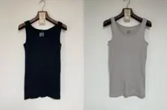 無印良品 リブ編みタンクトップ M セット レディース