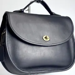 オールドコーチ ヴィンテージ ターンロック Plaza Bag レザー ゴールド