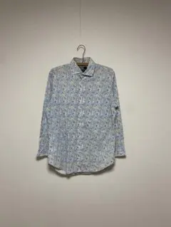 美品 バーバリーブラックレーベル 長袖シャツ モノグラム ホワイト L