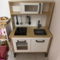 美品】【手渡】木製クッキングトイ シンプルキッチンセット - メルカリ