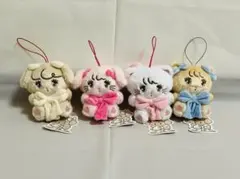 mikko charactors　抱きしめおリボンマスコット　ぬいぐるみ　4種