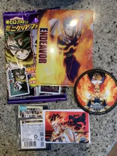 エンデヴァーホークスヒロアカ原画カフェコースターマグネットステッカーコレクション