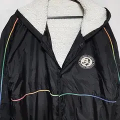 Suntory Coffeeボスジャン フード付きベンチコート 黒フリーサイズ