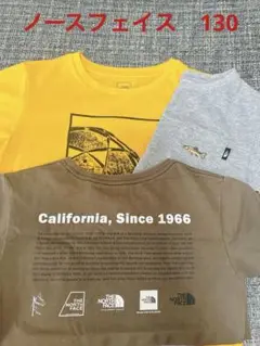 最終値下げ！！ノースフェイス　130 半袖　Tシャツ　黄色のみ