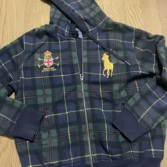 Ralph Lauren チェック柄 ジップパーカー M ラルフローレン メンズ