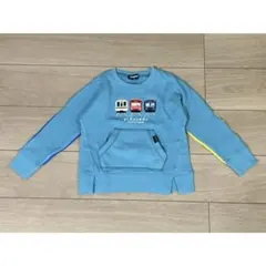 クレードスコープ　裏パイル　電車刺しゅう　トレーナー