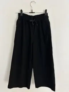 GUワイドパンツ　黒　140