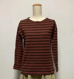 ⁑URBAN RESEARCH ボーダー長袖Tシャツ ブラウン