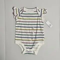 〜3/22値下【タグ付き新品未使用】 GAP ラッフルフリル ボディスーツ 70