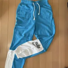 Nike スウェットパンツ S 水色白