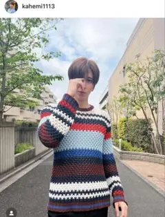 【激レア】MSGM かへみ着用 岩橋玄樹着用 ニット メンズ レディースのサムネイル