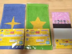 一番くじ ケロロ軍曹 H賞 ハーフタオル I賞 ステーショナリー ブロックメモ