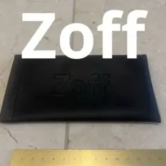 Zoff 黒 メガネケース　メガネ拭き