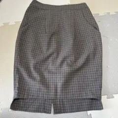 SENSE OF PLACE チェック柄タイトスカート 36