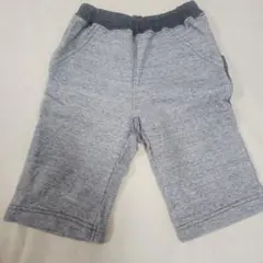 美品Familiar100cm　グレー ハーフパンツ ポケット付き