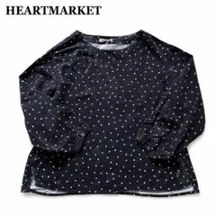 新品タグ付 Heart Market ドット柄 長袖シャツ 綿100 ゆったりのサムネイル