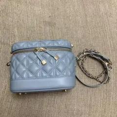 RANDA キルティング2WAYバニティバッグ ブルー