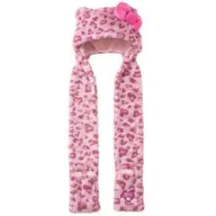 【即購入⭕️】マフラーハット ハローキティ ヒョウ柄 ピンク