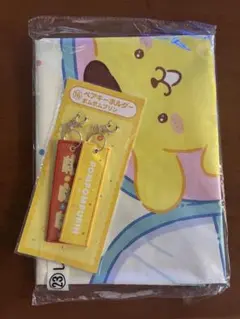 サンリオ当たりくじ　ペアキーホルダー　ポムポムプリン　レジャーシート