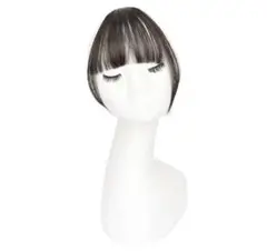 【新品】前髪ウィッグ ぱっつん ダークブラウン 合成繊維 茶色 ウィッグ かつら