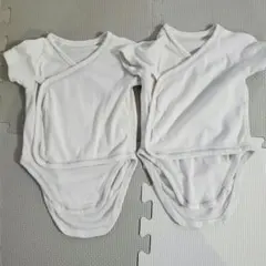 UNIQLO ベビー ボディスーツ 前開き 2枚セット 60cm 新生児