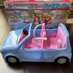 かぞくでドライブ　リカちゃんファミリーカー　水色　TAKARA TOMY