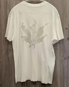ルシアン・ペラフィネ　シルバーマリファナバックプリントＴシャツ白Sサイズのサムネイル