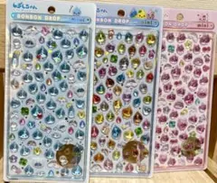 【正規品】ボンボンドロップシールミニ　 しずくちゃん3枚セット
