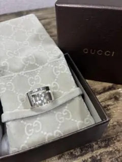 GUCCI Gリング シルバー 指輪 メンズのサムネイル