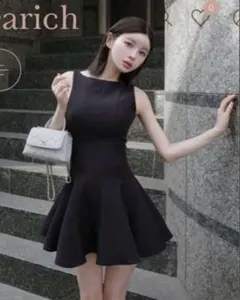 新品未開封】 Darich シルエットフレアミニワンピース BLK free - メルカリ