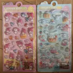 マイメロ クロミ シナモン 3D ぷくぷくシール 2枚セット