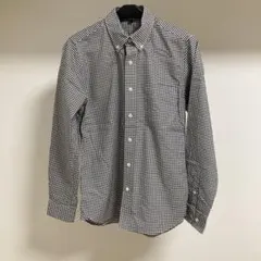 【 匿名配送 】無印良品 メンズSサイズ 長袖チェックシャツ