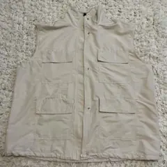 ミリタリージャケット ジレ　ベージュ
