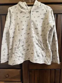 Samansa Mos2 フード付きパーカー きなり