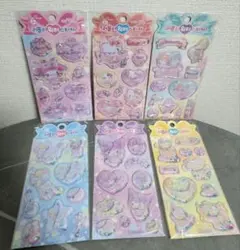 韓国限定 サンリオ公式 ウォーターシール 立体シール 6種セット