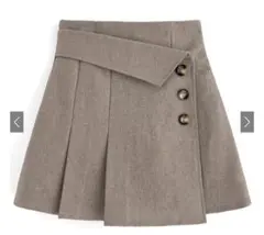 GRL tu725 インパン裏地付きアシンメトリーミニスカMサイズ