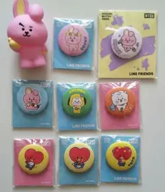 BTS グク bt21 cooky クッキー 缶バッジ COソフビ ファミマ限定