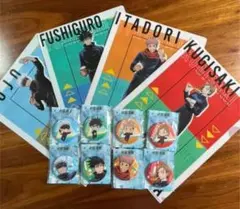 呪術廻戦×ファミマ　クリアファイル×缶バッジコンプリート