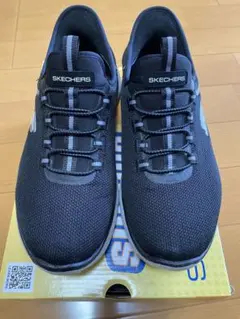 美品　SKECHERS Slip-ins 黒 スニーカー25.5