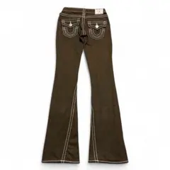 TRUE RELIGION boots cut pants brown
