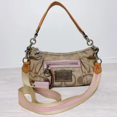 COACH Poppy 2way ShoulderBag Signature - メルカリ