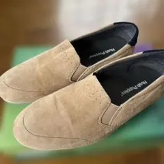 Hush Puppies スリッポン ベージュ スエード レディースのサムネイル