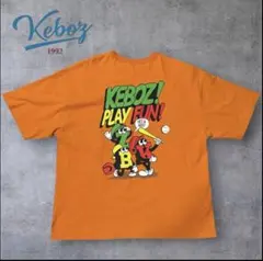【未使用】KEBOZ ケボズ Tシャツ オレンジ バックプリント 完売品 L