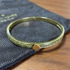 【kate spade】ゴールド ｜ブレスレット グリッターバングル