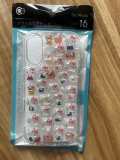 ボンボンドロップシール デコ iPhone16ケース キティ