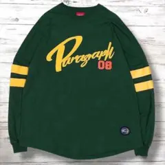 Paragraph パラグラフ ロンT デカロゴ M グリーン　0288のサムネイル
