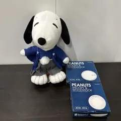 スヌーピー グッズ3点セット（袴ぬいぐるみ・プレート・ボウル）