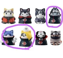 3体セット　ニャルト　NARUTO”暁”と全面対決木ノ葉隠れの里の攻防編&突入編