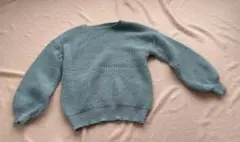 GLOBAL WORK グリーン ニットセーター Fサイズ