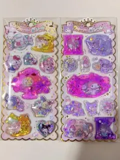 サンリオ　キラキラウォーターインシール　マイメロ　クロミ　サンリオキャラクターズ